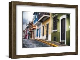 Old San Juan Street Charm I-George Oze-Framed Photographic Print