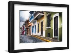 Old San Juan Street Charm I-George Oze-Framed Photographic Print