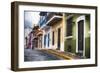 Old San Juan Street Charm I-George Oze-Framed Photographic Print