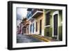 Old San Juan Street Charm I-George Oze-Framed Photographic Print