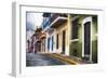 Old San Juan Street Charm I-George Oze-Framed Photographic Print