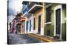 Old San Juan Street Charm I-George Oze-Stretched Canvas