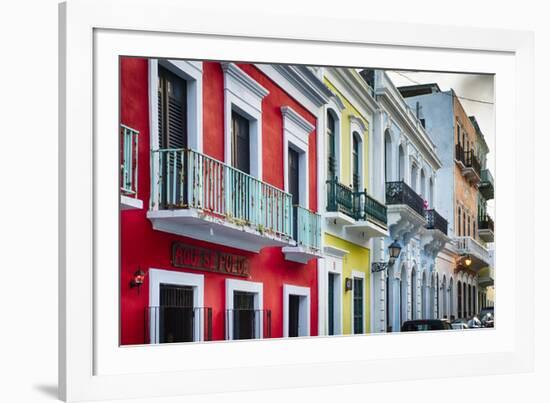 Old San Juan Street Charm II-George Oze-Framed Photographic Print