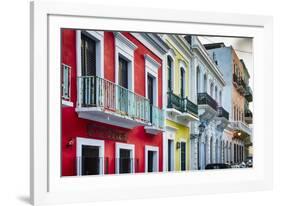 Old San Juan Street Charm II-George Oze-Framed Photographic Print