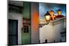 Old San Juan Street Corner With A Cathedral-George Oze-Mounted Photographic Print