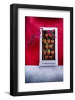 Old San Juan Window, Puerto Rico-George Oze-Framed Photographic Print