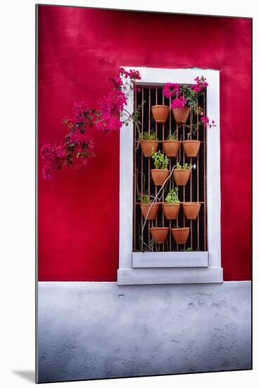 Old San Juan Window, Puerto Rico-George Oze-Mounted Photographic Print