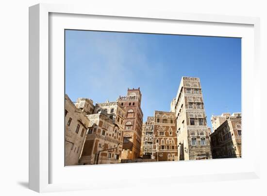 Old Sanaa Building  - Traditional Yemen House-zanskar-Framed Art Print