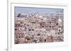 Old Sanaa Buildings - Traditional Yemen House-zanskar-Framed Art Print