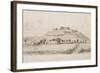 Old Sarum Castle, 1834-J. Fisher-Framed Giclee Print