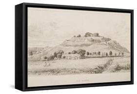 Old Sarum Castle, 1834-J. Fisher-Framed Stretched Canvas