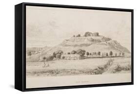 Old Sarum Castle, 1834-J. Fisher-Framed Stretched Canvas