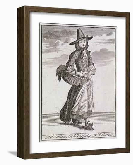 Old Sattin, Old Taffaty or Velvet, Cries of London-Marcellus Laroon-Framed Giclee Print