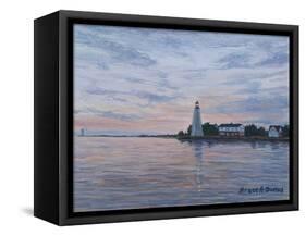 Old Saybrook Light-Bruce Dumas-Framed Stretched Canvas