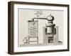 Old Schematic Illustration Of A Brass Alembic-marzolino-Framed Art Print