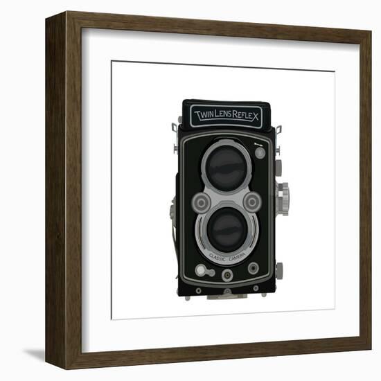 Old School Classic Tlr Camera-andeo-Framed Art Print