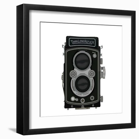 Old School Classic Tlr Camera-andeo-Framed Art Print