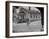 Old School House Now Inhabited by House Painter Charlie Harris-Walter Sanders-Framed Photographic Print