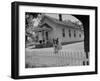 Old School House Now Inhabited by House Painter Charlie Harris-Walter Sanders-Framed Photographic Print