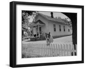 Old School House Now Inhabited by House Painter Charlie Harris-Walter Sanders-Framed Photographic Print