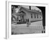 Old School House Now Inhabited by House Painter Charlie Harris-Walter Sanders-Framed Photographic Print