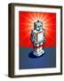 Old School Robot-artplay-Framed Art Print