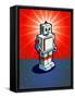 Old School Robot-artplay-Framed Stretched Canvas