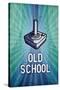 Old School Video Game Poster Print-null-Stretched Canvas
