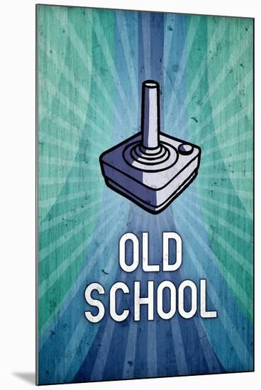 Old School Video Game Poster Print-null-Mounted Poster