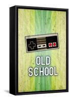 Old School Video Game-null-Framed Stretched Canvas