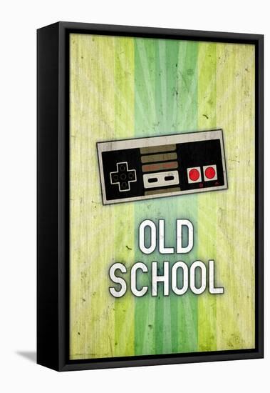 Old School Video Game-null-Framed Stretched Canvas