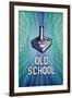 Old School Video Game-null-Framed Art Print