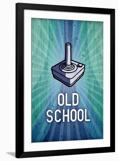 Old School Video Game-null-Framed Art Print