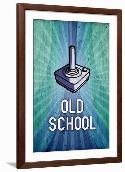 Old School Video Game-null-Framed Art Print