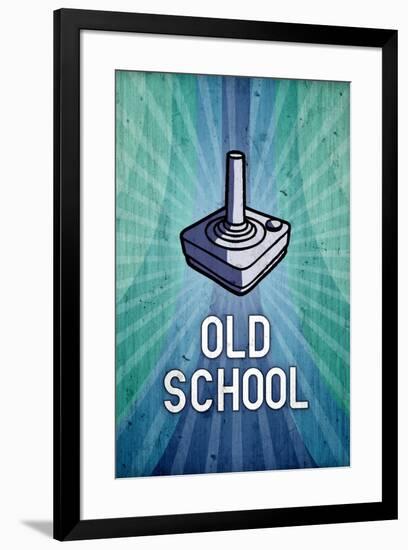 Old School Video Game-null-Framed Art Print