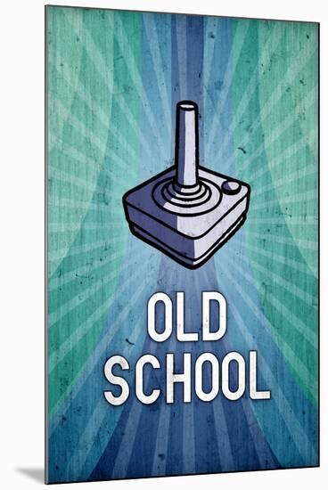 Old School Video Game-null-Mounted Art Print