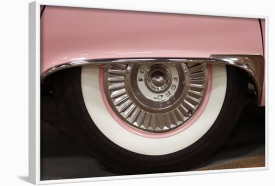 Old School White Tire on a Pink Car, Endee, New Mexico-Julien McRoberts-Framed Photographic Print