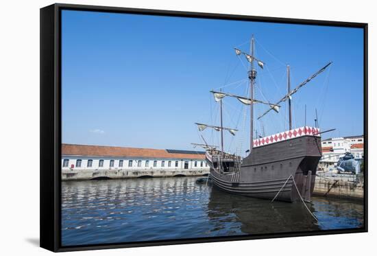 Old Schooner in the Harbour of Rio De Janeiro, Brazil, South America-Michael Runkel-Framed Stretched Canvas