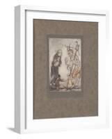 'Old Scratch Has Got His Own at Last, Hey?', 1915-Arthur Rackham-Framed Giclee Print