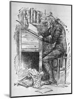 Old Scrooge Sat Busy in His Counting House'-null-Mounted Art Print