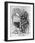 Old Scrooge Sat Busy in His Counting House'-null-Framed Art Print