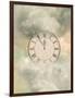 Old Sepia Clock-justdd-Framed Art Print