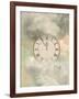 Old Sepia Clock-justdd-Framed Art Print