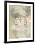 Old Sepia Clock-justdd-Framed Art Print