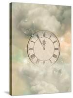 Old Sepia Clock-justdd-Stretched Canvas