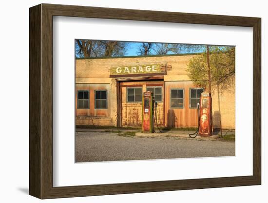 Old Service Station in Rural Utah, Usa.-Johnny Adolphson-Framed Photographic Print