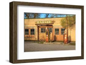 Old Service Station in Rural Utah, Usa.-Johnny Adolphson-Framed Photographic Print
