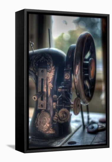 Old Sewing Machine-Nathan Wright-Framed Stretched Canvas