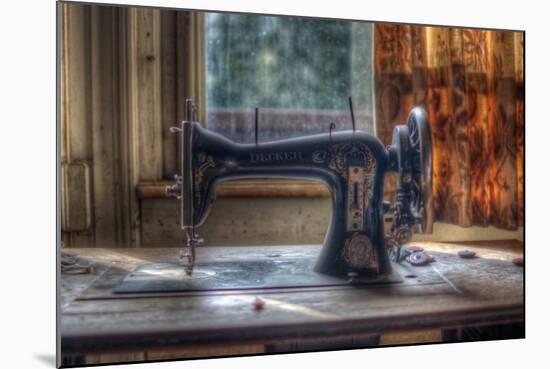 Old Sewing Machine-Nathan Wright-Mounted Photographic Print