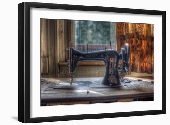 Old Sewing Machine-Nathan Wright-Framed Premium Photographic Print